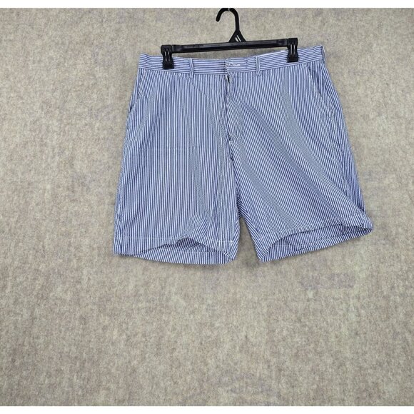 Polo By Ralph Lauren Mens Prospect Shorts Size 38 Blue & White Striped - Picture 1 of 8